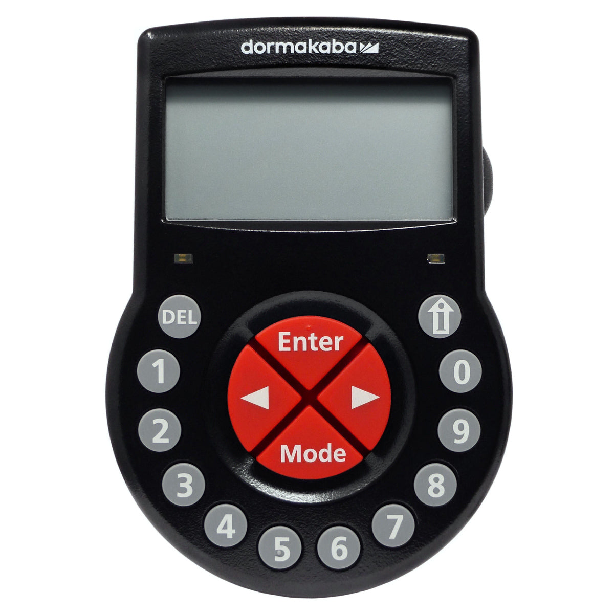 Dormakaba Axessor IP electronic lock with master, 4 managers, 37 users, time delay, 10,000-event audit, timelock, and networking for complex commercial and banking use.