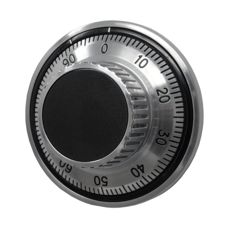 LA GARD Flat Gard Dial, Satin Chrome | 102mm Spindle | Loktec Direct