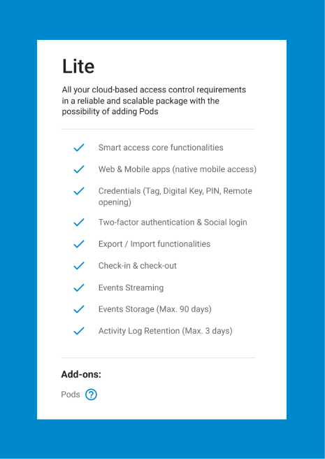 Loktec Direct | SALTO KS License Lite