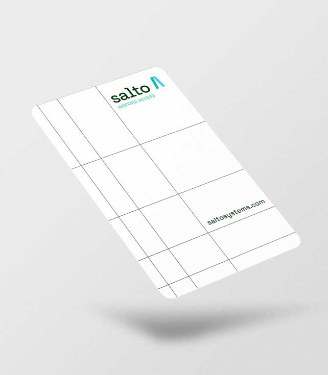 SALTO Keycards NXP MIFARE, contactless access control cards for businesses and homes